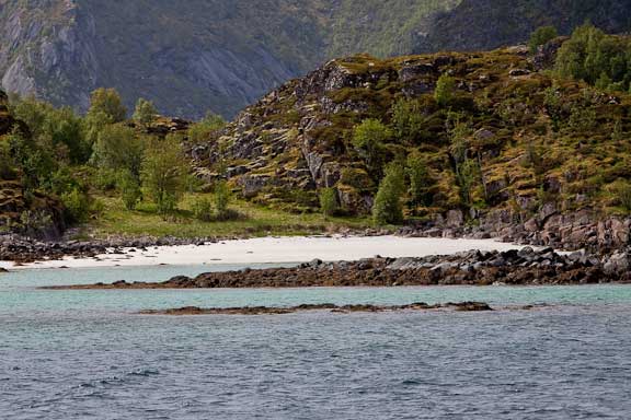 Lofoten white sand beach