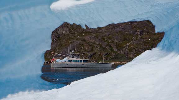 Wind Horse through Greenland iceberg