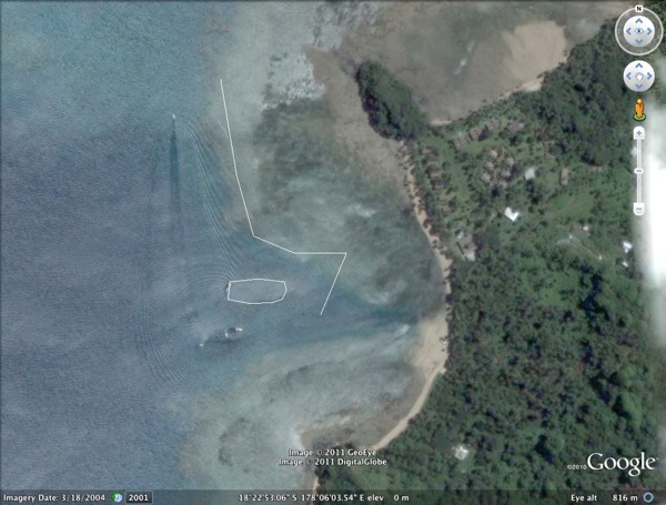 GoogleEarth Benga Reef