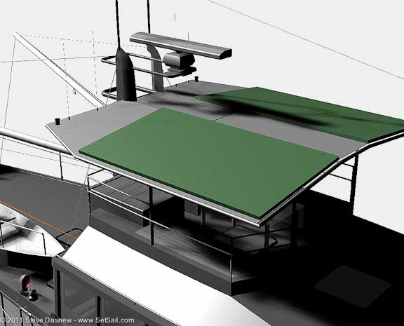 Solar Fly Bridge Roof 1700 1