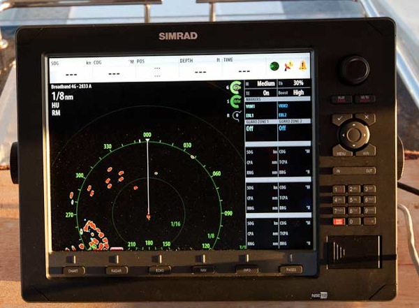 Simrad 4G BB radar test on Wind Horse 2