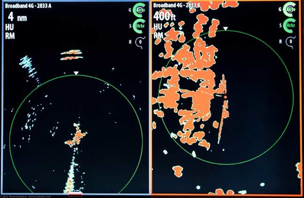 Simrad 4G BB radar test on Wind Horse 6