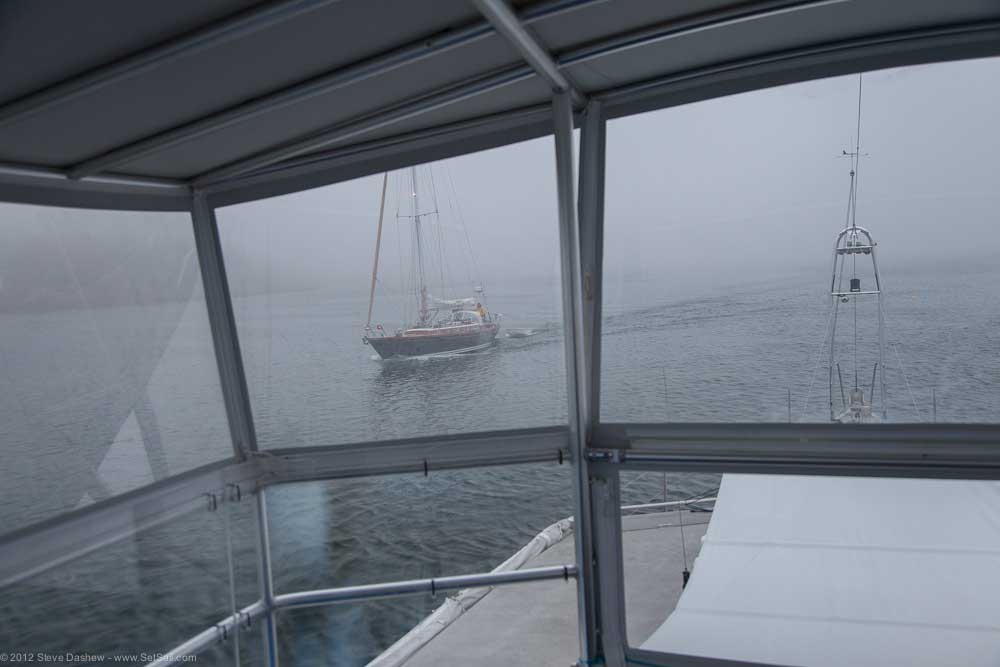 Wind Horse Fly Bridge In Foggy Maine 108